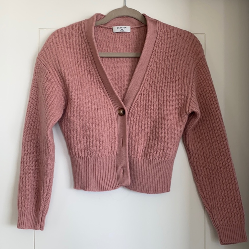 Knitted Babaton Aritzia cardigan